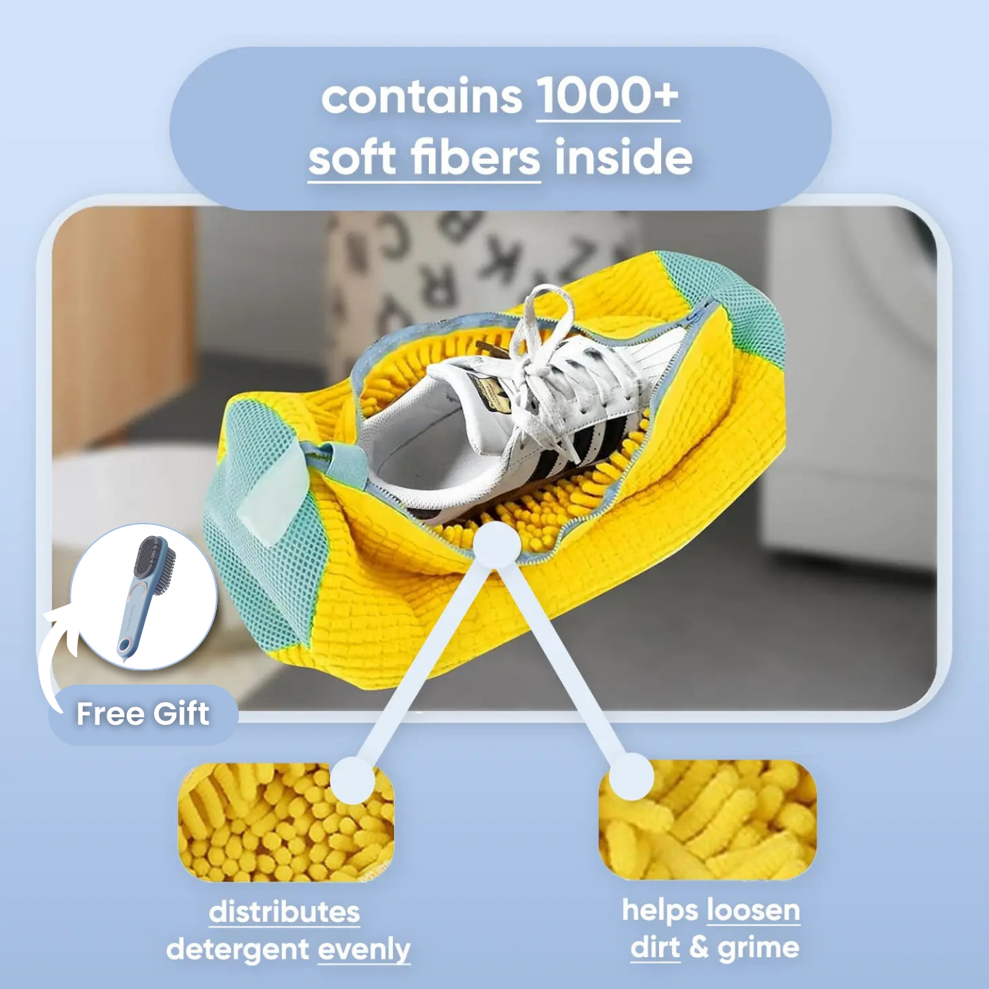 Qleanso - Laundry Shoe Bag