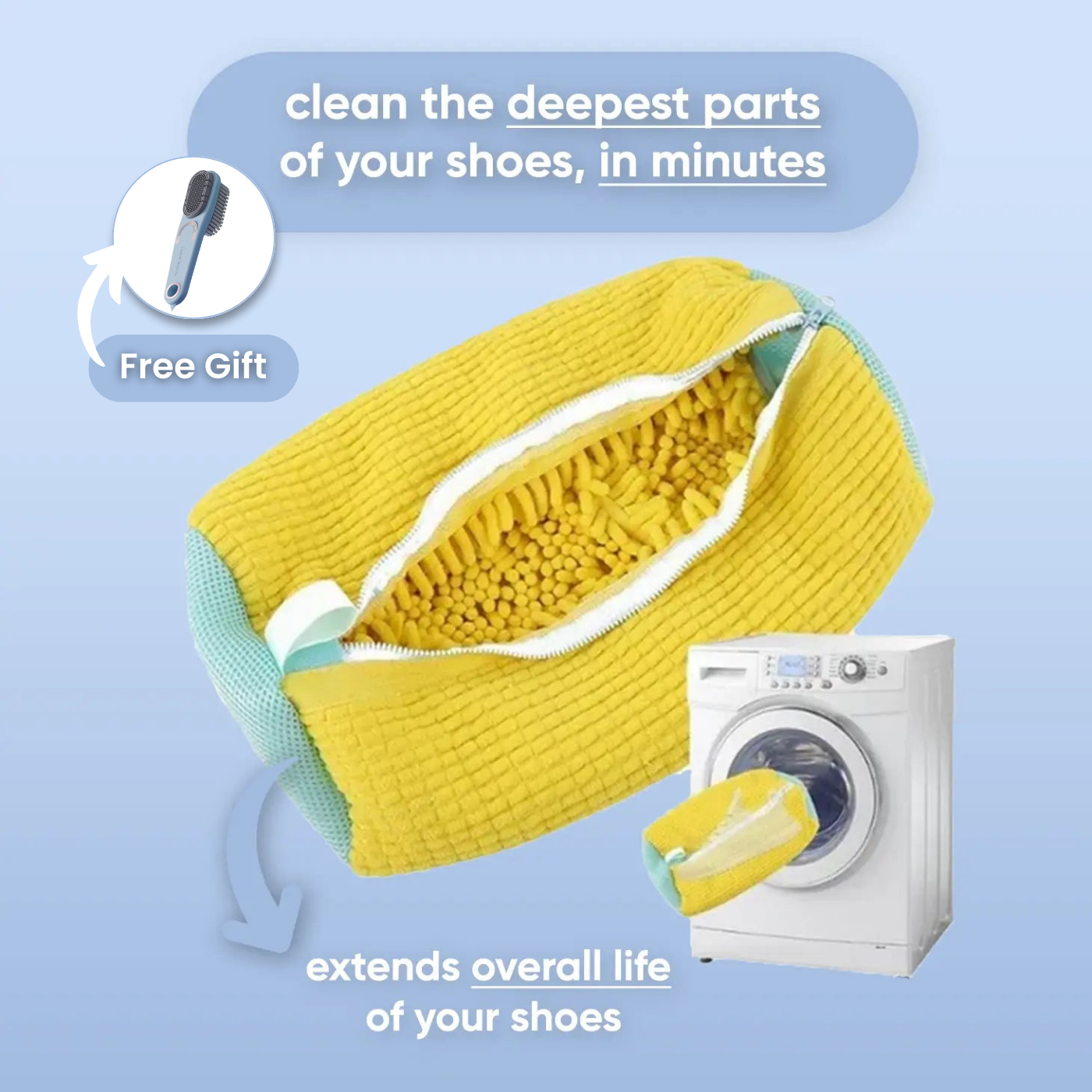 Qleanso - Laundry Shoe Bag