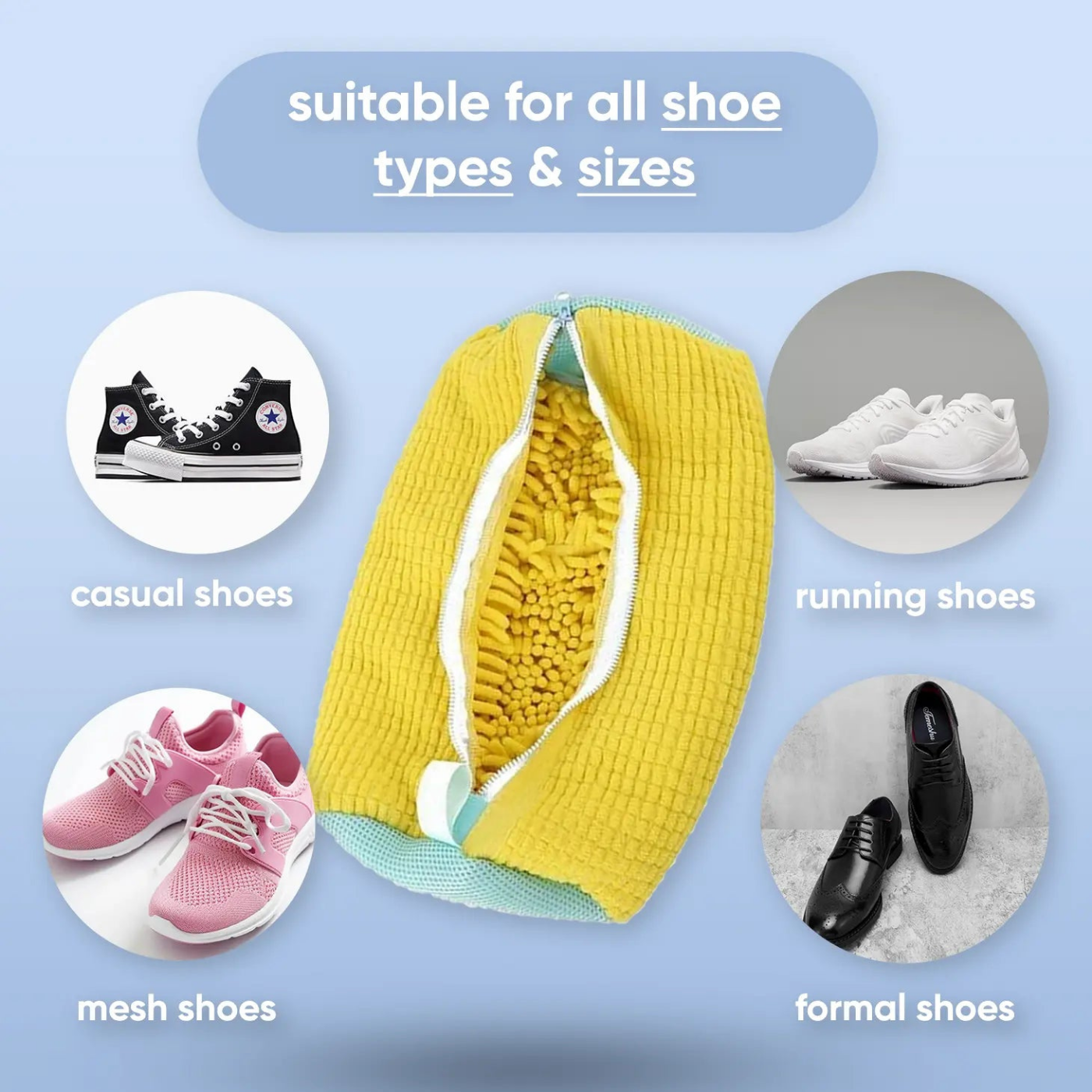 Qleanso - Laundry Shoe Bag