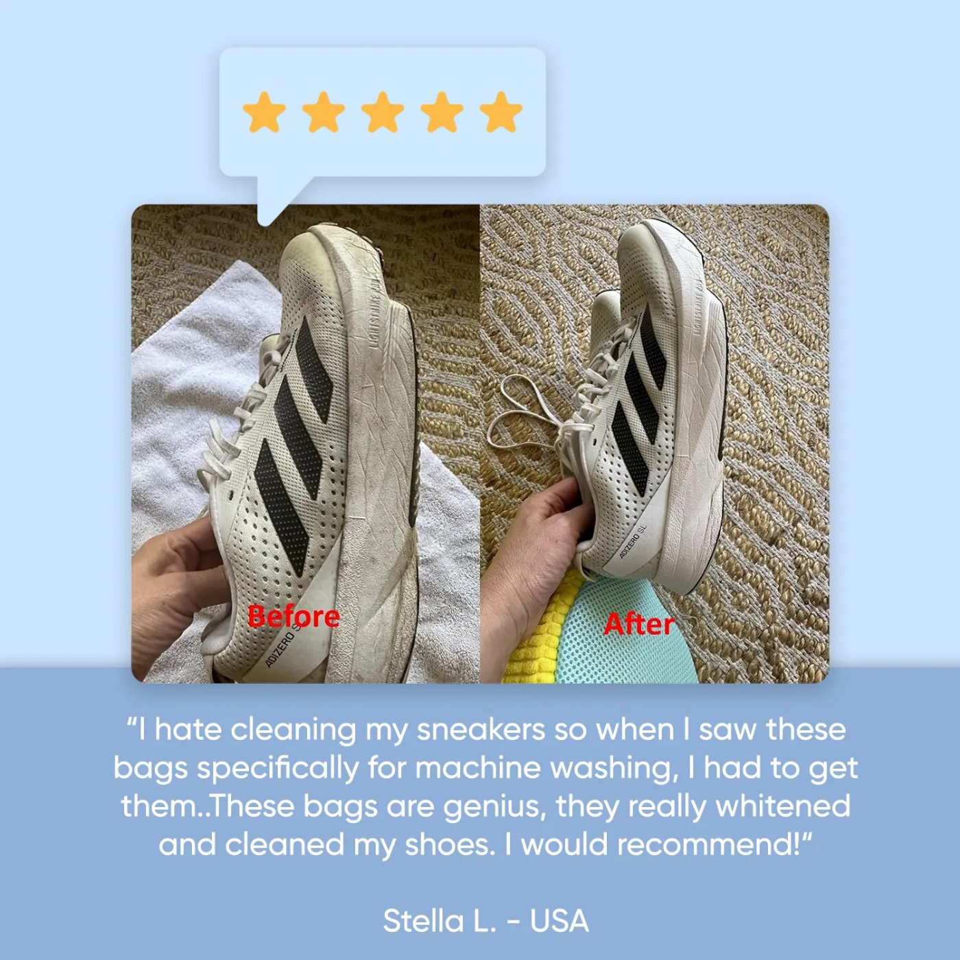 Qleanso - Laundry Shoe Bag
